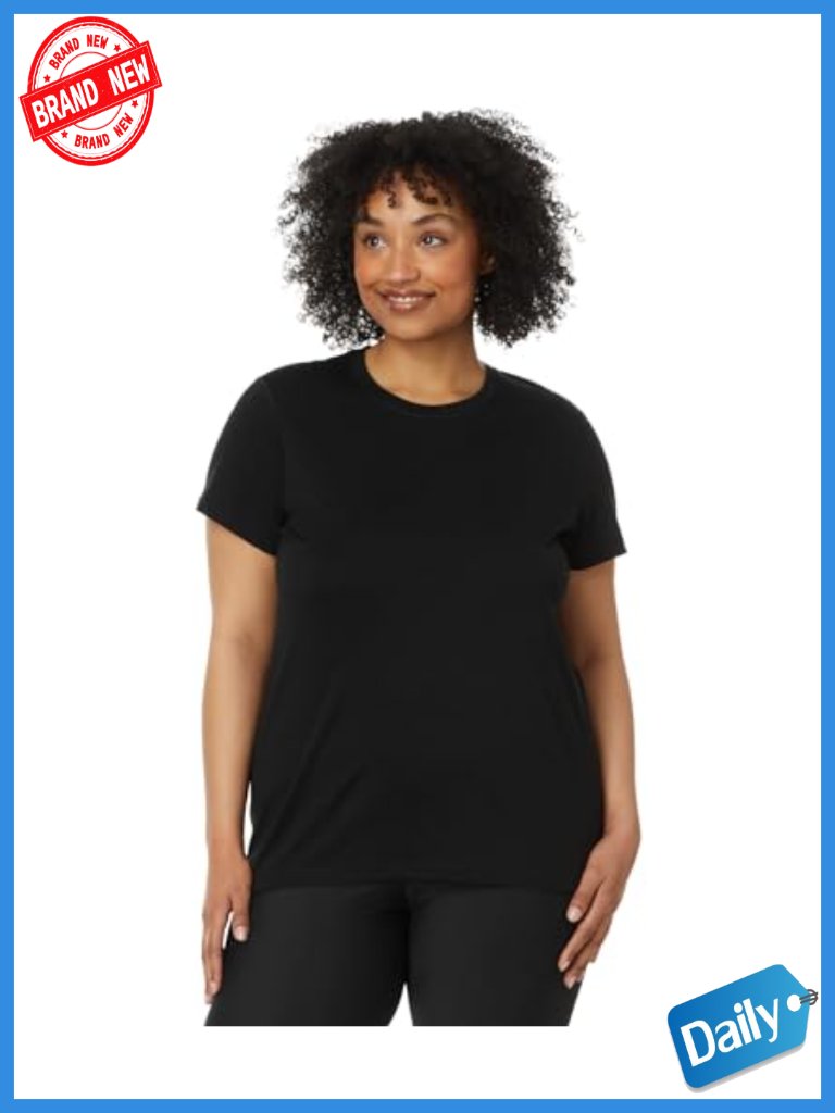 Merino Wool Short Sleeve Tee - Crew Neck, Fitted Activewear T-Shirt
